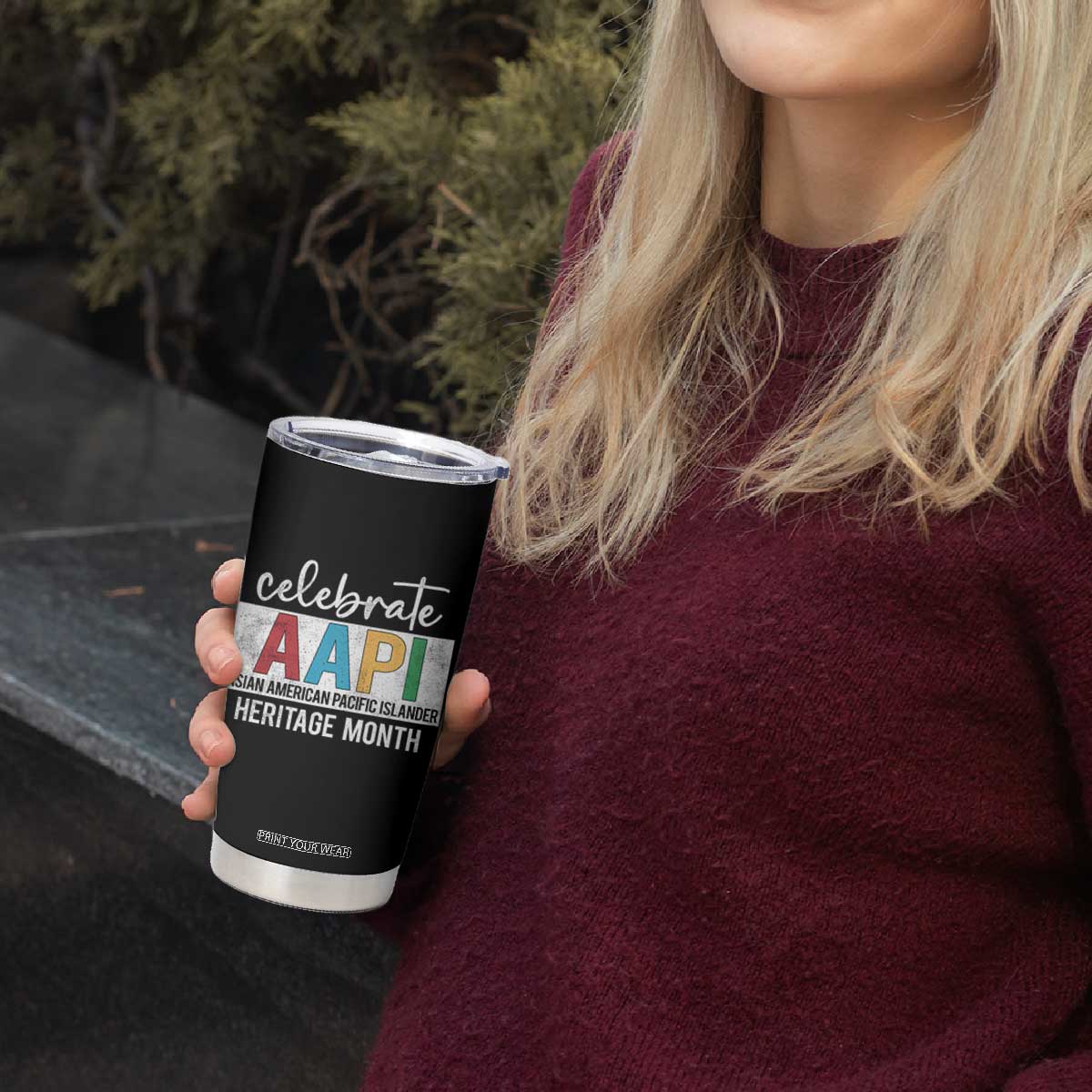 Celebrate AAPI Heritage Month Tumbler Cup Asian American and Pacific Islander Countries TS11 Print Your Wear