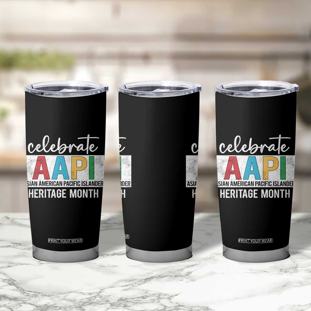 Celebrate AAPI Heritage Month Tumbler Cup Asian American and Pacific Islander Countries TS11 Print Your Wear