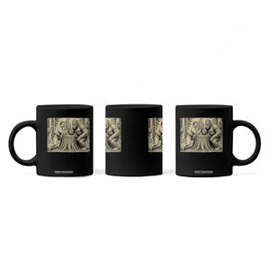 Theodore Roosevelt and Bigfoot Arm Wrestling Retro Coffee Mug TS11 Print Your Wear