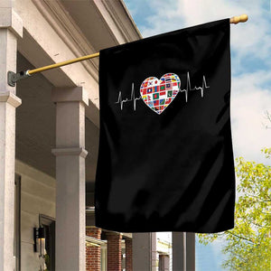 AAPI Heritage Month Heartbeat Heart Asian American and Pacific Islander Countries Flag Garden Flag TS11 Print Your Wear