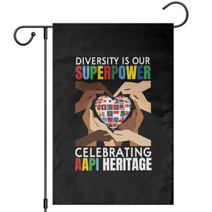 AAPI Heritage Month Garden Flag Diversity Is Our Superpower Asian American and Pacific Islander Countries TS11 Black Print Your Wear