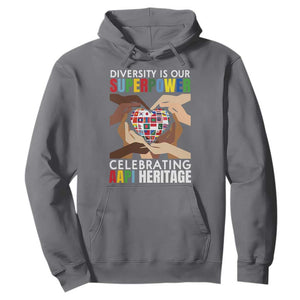 AAPI Heritage Month Hoodie Diversity Is Our Superpower Asian American and Pacific Islander Countries TS11 Charcoal Print Your Wear
