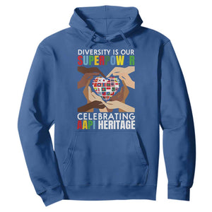 AAPI Heritage Month Hoodie Diversity Is Our Superpower Asian American and Pacific Islander Countries TS11 Royal Blue Print Your Wear