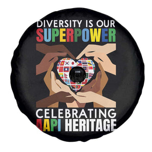 AAPI Heritage Month Spare Tire Cover Diversity Is Our Superpower Asian American and Pacific Islander Countries TS11 Print Your Wear