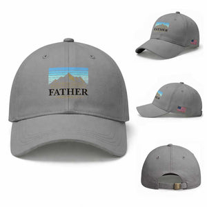 Funny Christian Father Baseball Cap The Righteous Man Walks In His Integrity Fathers Day TS11 Baseball Cap Universal Fit Sport Gray Print Your Wear