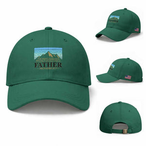 Funny Christian Father Baseball Cap The Righteous Man Walks In His Integrity Fathers Day TS11 Baseball Cap Universal Fit Irish Green Print Your Wear