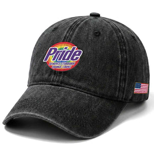 Funny Pride Removes Stubborn Orange Stains Washed Cotton Baseball Cap LGBTQ Pride Month TS11 Print Your Wear