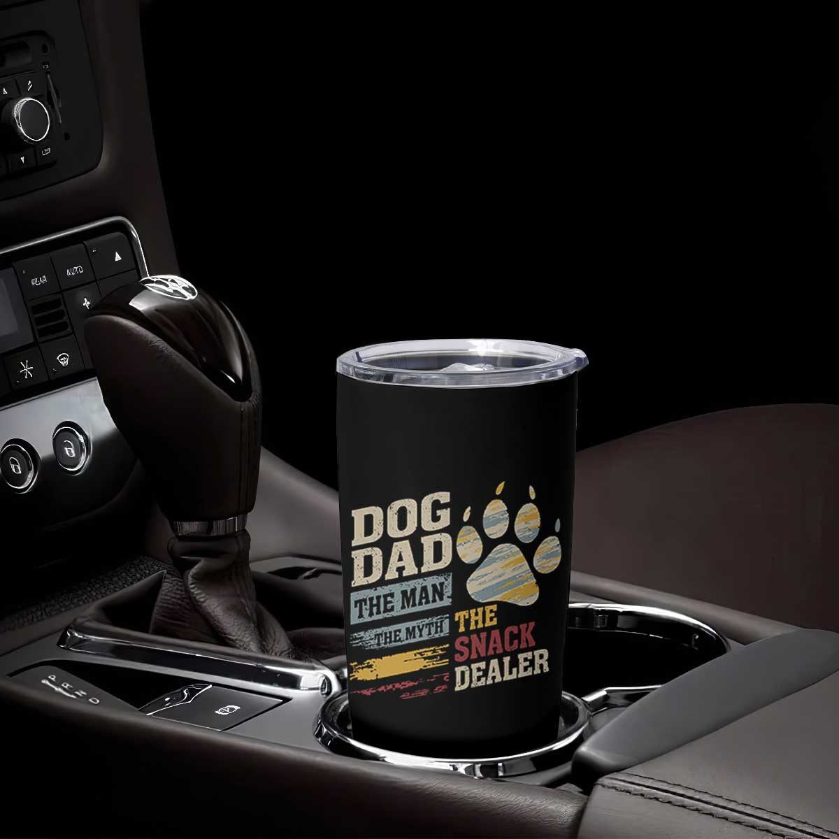Funny Dog Dad The Man The Myth The Snack Dealer Tumbler Cup Fur Dad Fathers Day TS11 Print Your Wear