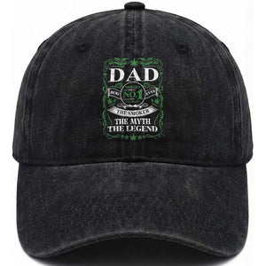 Funny Weed Cannabis Dad Washed Cotton Baseball Cap Worlds No 1 Best Dad Ever The Smoker The Myth The Legend TS11 Print Your Wear