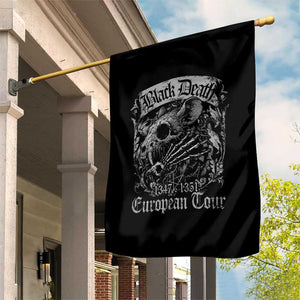 Black Death European Tour Garden Flag Plague Rat Medieval History Gothic TS11 Print Your Wear