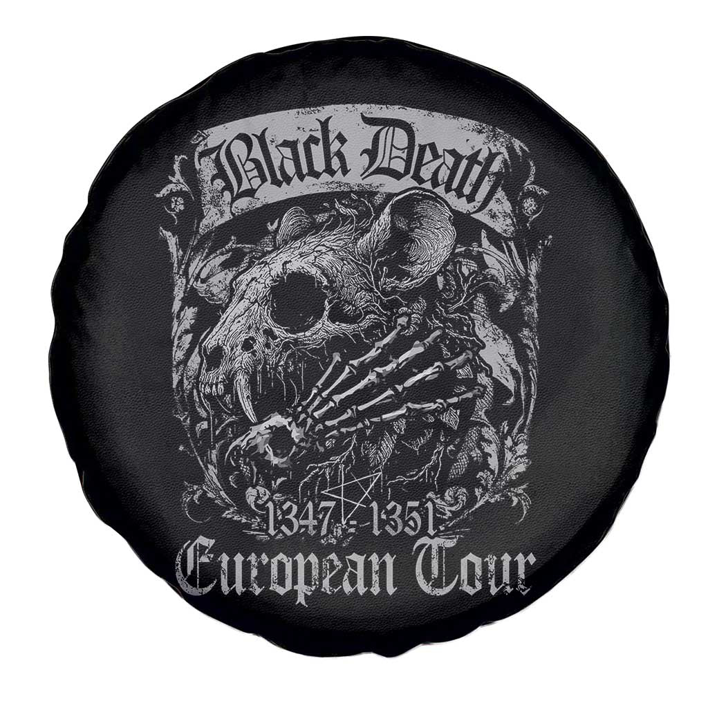 Black Death European Tour Spare Tire Cover Plague Rat Medieval History Gothic TS11 Print Your Wear