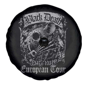 Black Death European Tour Spare Tire Cover Plague Rat Medieval History Gothic TS11 Print Your Wear