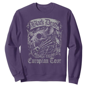 Black Death European Tour Sweatshirt Plague Rat Medieval History Gothic TS11 Purple Print Your Wear