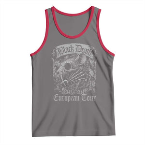 Black Death European Tour Tank Top Plague Rat Medieval History Gothic TS11 Deep Heather Red Print Your Wear