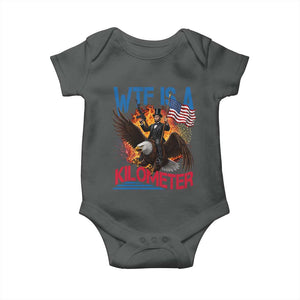 WTF Is A Kilometer Abraham Lincoln Baby Onesie Funny USA Patriotic 4th of July