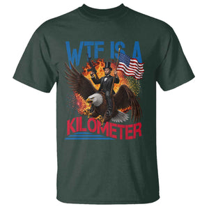 WTF Is A Kilometer Abraham Lincoln T Shirt Funny USA Patriotic 4th of July