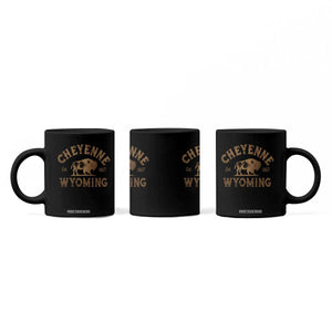 Cheyenne Wyoming Est 1867 WY Bison Cowboy State Pride Coffee Mug