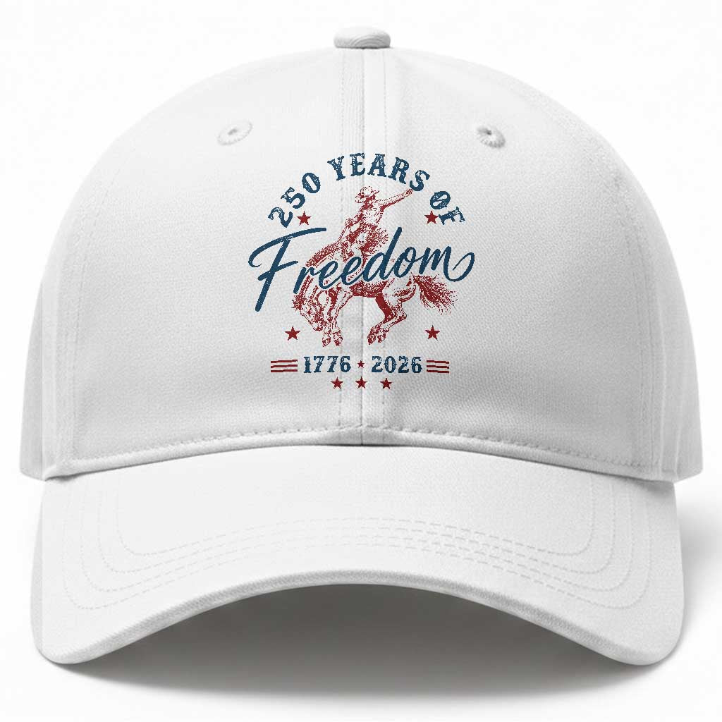 250 Years Of Freedom Cowboy Baseball Cap Western 250th Anniversary USA 1776 2026
