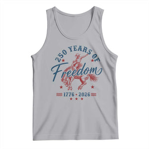250 Years Of Freedom Cowboy Tank Top Western 250th Anniversary USA 1776 2026