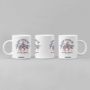250 Years Of Freedom Cowboy Coffee Mug Western 250th Anniversary USA 1776 2026