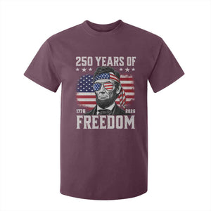 Abraham Lincoln 250 Years Of Freedom T Shirt For Kid 1776 2026 4th of July