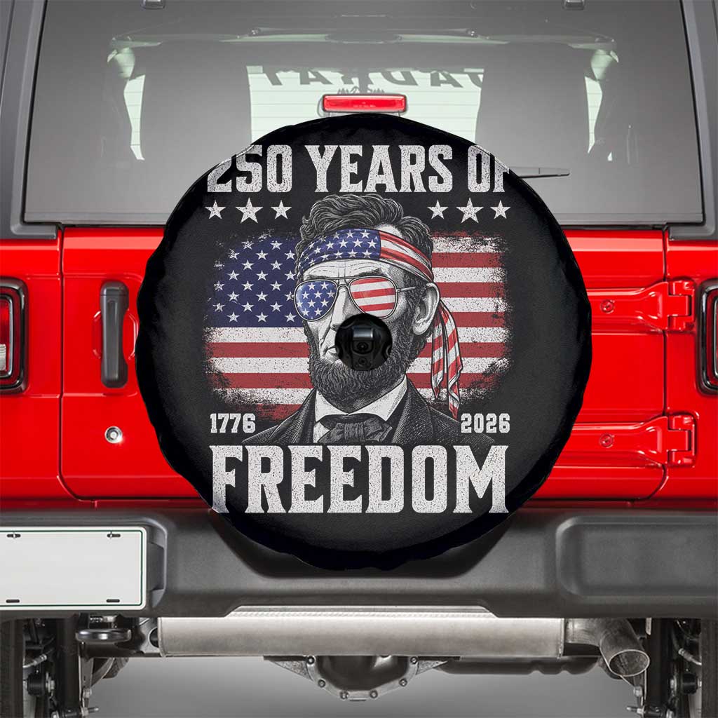 Abraham Lincoln 250 Years Of Freedom Spare Tire Cover 1776 2026 4th of July