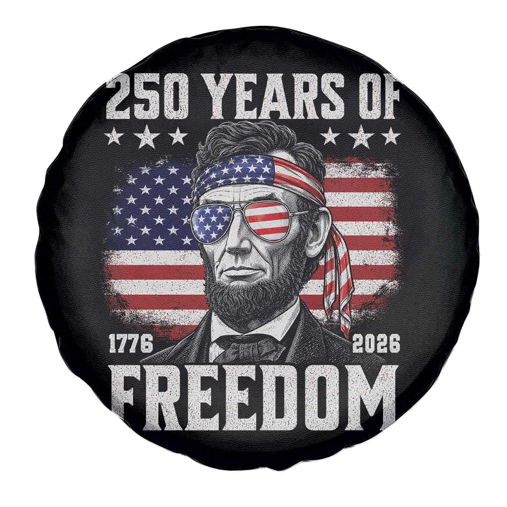 Abraham Lincoln 250 Years Of Freedom Spare Tire Cover 1776 2026 4th of July