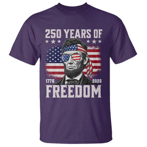 Abraham Lincoln 250 Years Of Freedom T Shirt 1776 2026 4th of July