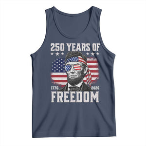 Abraham Lincoln 250 Years Of Freedom Tank Top 1776 2026 4th of July