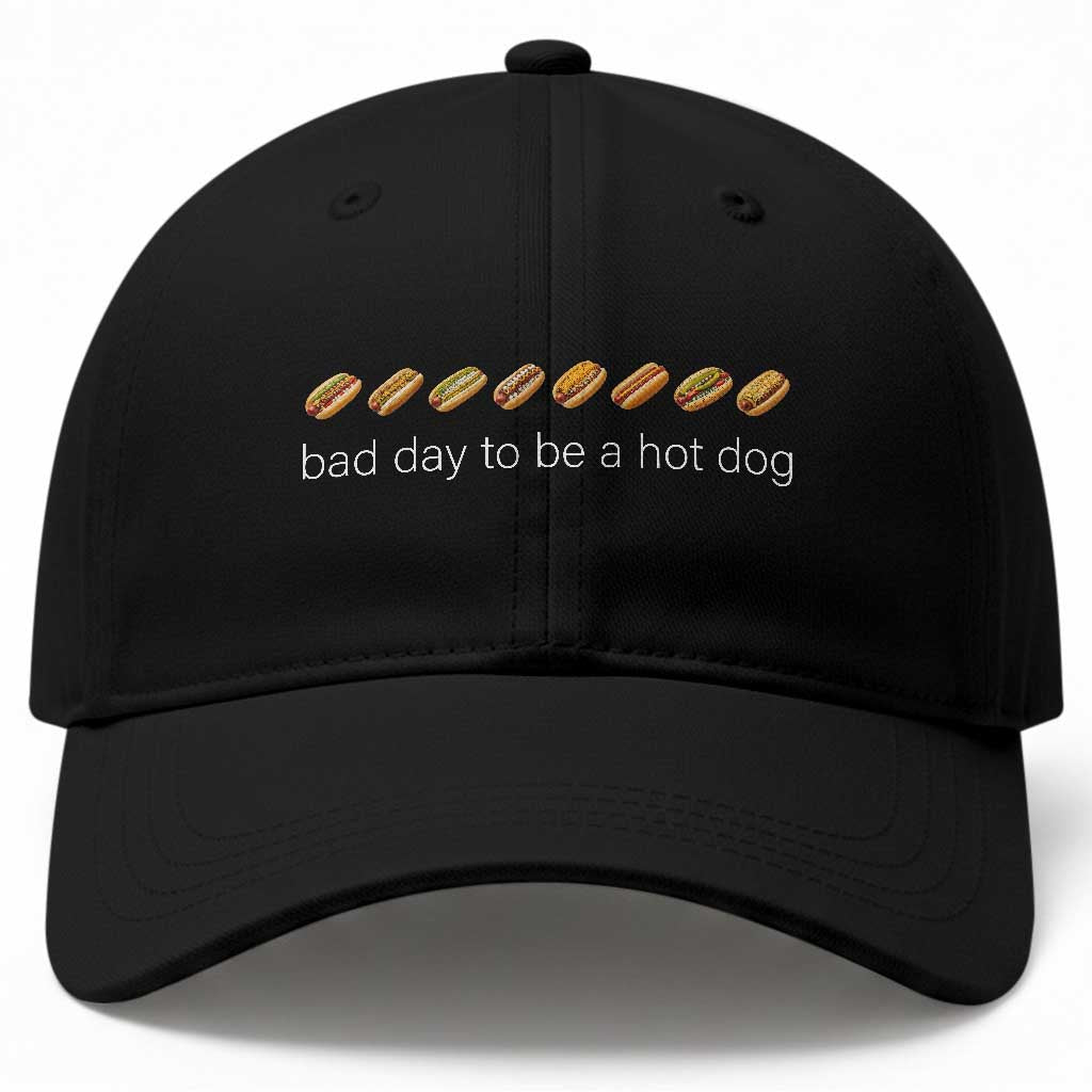 Bad Day To Be A Hot Dog Baseball Cap Funny US Regional Hotdog Styles TS11 Print Your Wear