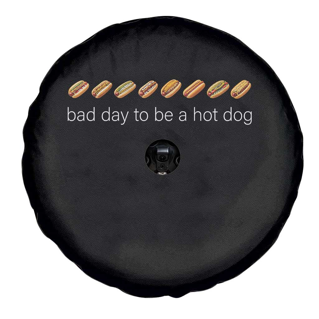 Bad Day To Be A Hot Dog Spare Tire Cover Funny US Regional Hotdog Styles