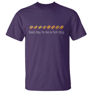 Bad Day To Be A Hot Dog T Shirt Funny US Regional Hotdog Styles