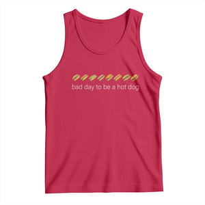 Bad Day To Be A Hot Dog Tank Top Funny US Regional Hotdog Styles