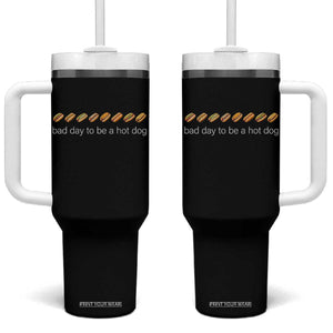 Bad Day To Be A Hot Dog Tumbler With Handle Funny US Regional Hotdog Styles