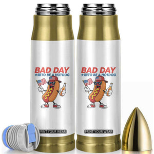 Bad Day To Be A Hot Dog Bullet Tumbler Funny BBQ Grilling 4th of July