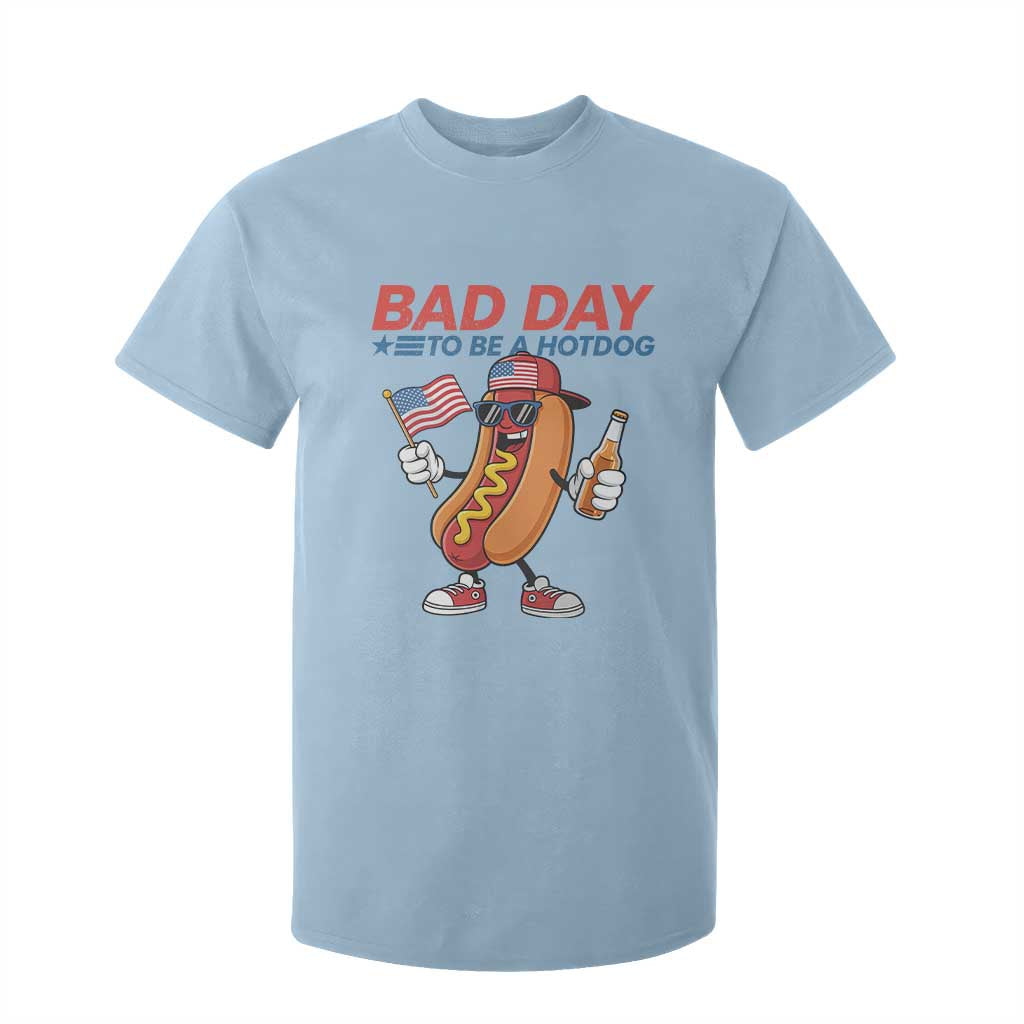 Bad Day To Be A Hot Dog T Shirt For Kid Funny BBQ Grilling 4th of July