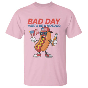 Bad Day To Be A Hot Dog T Shirt Funny BBQ Grilling 4th of July