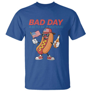 Bad Day To Be A Hot Dog T Shirt Funny BBQ Grilling 4th of July