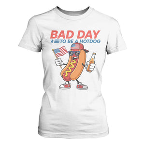 Bad Day To Be A Hot Dog T Shirt For Women Funny BBQ Grilling 4th of July
