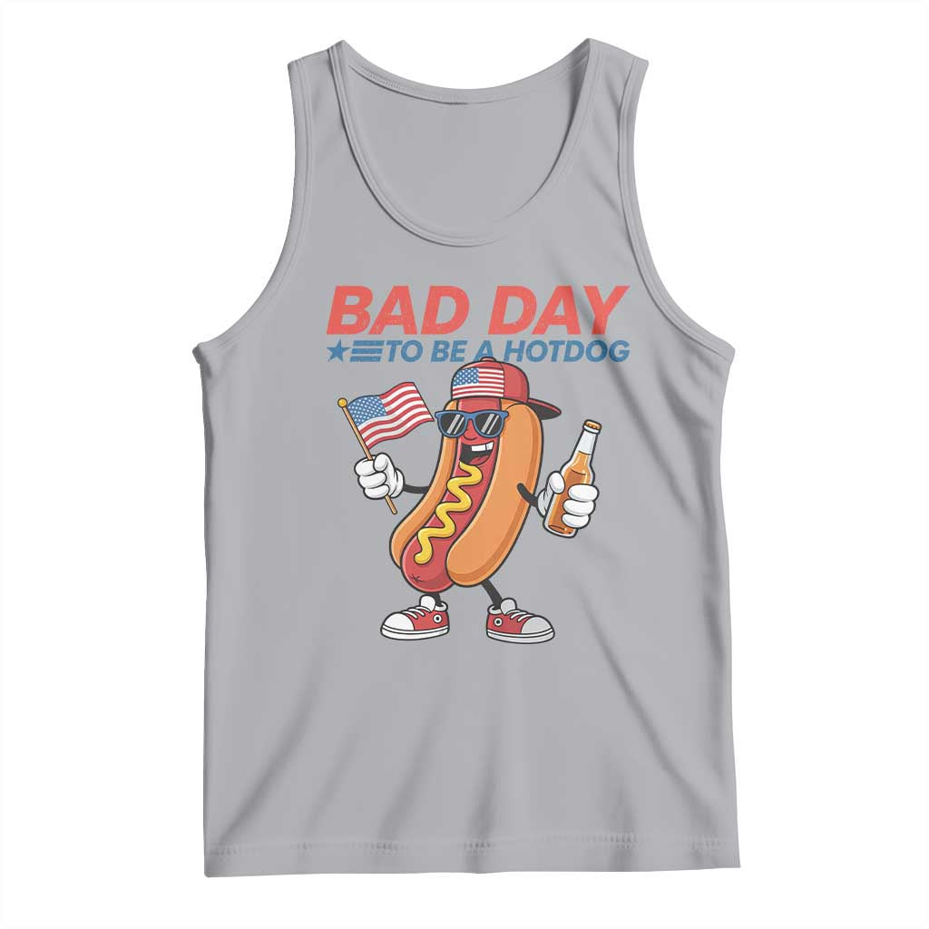 Bad Day To Be A Hot Dog Tank Top Funny BBQ Grilling 4th of July