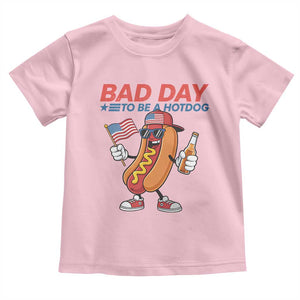 Bad Day To Be A Hot Dog Toddler T Shirt Funny BBQ Grilling 4th of July