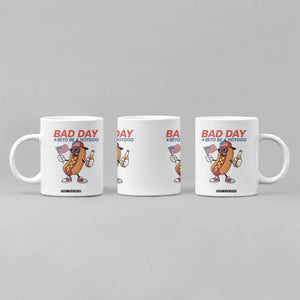Bad Day To Be A Hot Dog Coffee Mug Funny BBQ Grilling 4th of July