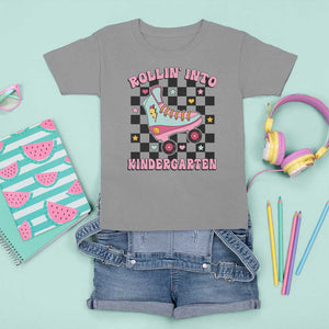 Rolling Into Kindergarten T Shirt For Kid Back To School Roller Skating Girl TS11 Sport Gray Print Your Wear