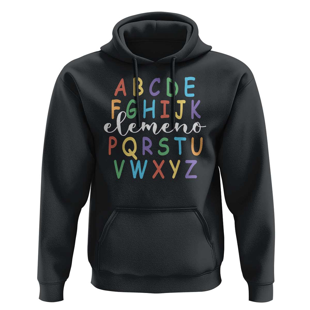 Funny ABC Elemeno Alphabet Hoodie Teacher Back To School TS11 Black Print Your Wear
