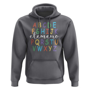 Funny ABC Elemeno Alphabet Hoodie Teacher Back To School TS11 Charcoal Print Your Wear