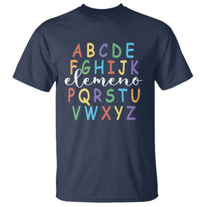 Funny ABC Elemeno Alphabet T Shirt Teacher Back To School TS11 Navy Print Your Wear