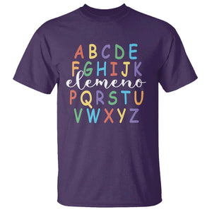 Funny ABC Elemeno Alphabet T Shirt Teacher Back To School TS11 Purple Print Your Wear