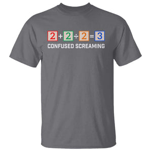 Funny Math T Shirt Addition Division Subtraction Equals Baby Block TS11 Charcoal Print Your Wear