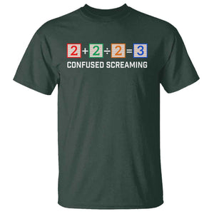 Funny Math T Shirt Addition Division Subtraction Equals Baby Block TS11 Dark Forest Green Print Your Wear