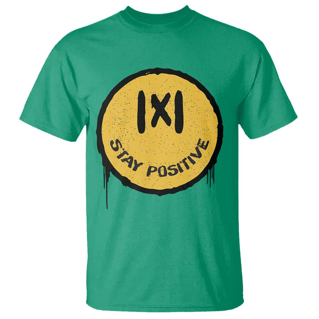 Funny Math Teacher T Shirt Stay Positive Back To School Absolute Value TS11 Irish Green Print Your Wear